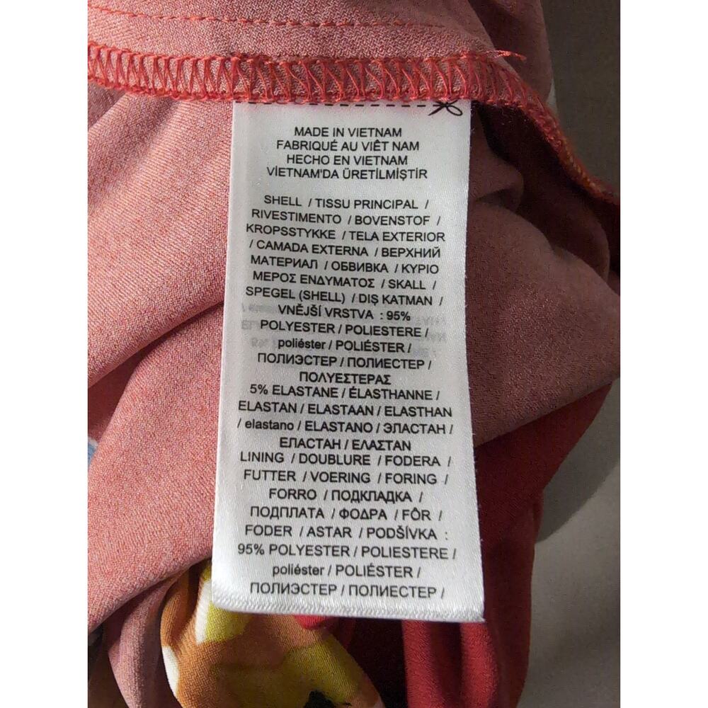 Lauren by Ralph Lauren Georgette floral jersey v neck maxi wrap dress 12 - Picture 8 of 9